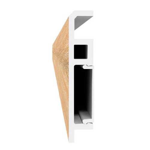 Фото Плинтус Aberhof Luxe Дуб Валлийский (70х13х2000 мм)