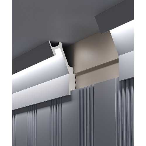 Фото Карниз под покраску Cosca КХ052 для подсветки (72х65х2000 мм) 