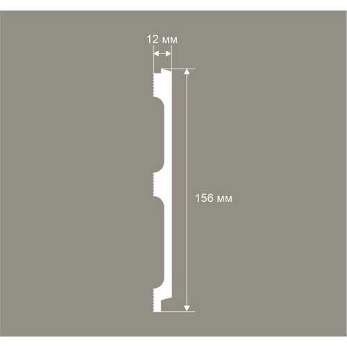 Фото Стеновая панель Cosca RP018 экополимер (156 × 12 × 2800 мм)