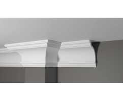 Карниз под покраску из полистирола Decor Dizayn DD521 (155х103х2000 мм)