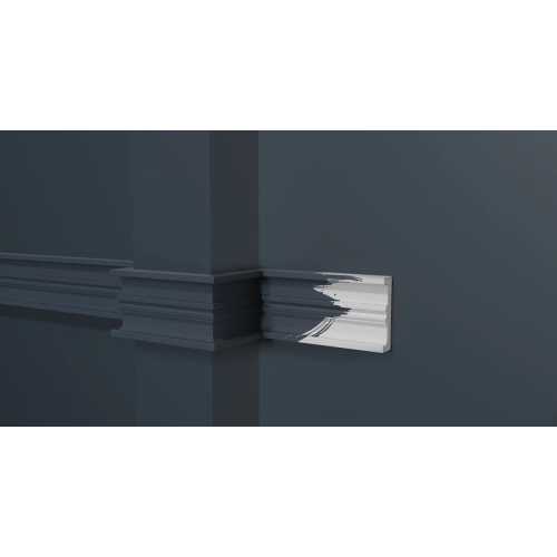 Фото Молдинг под покраску Decor Dizayn DD629 из полистирола (40х10х2000 мм)