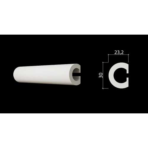 Фото Молдинг под покраску Decor Dizayn DD634 из полистирола (30х23х3000 мм)