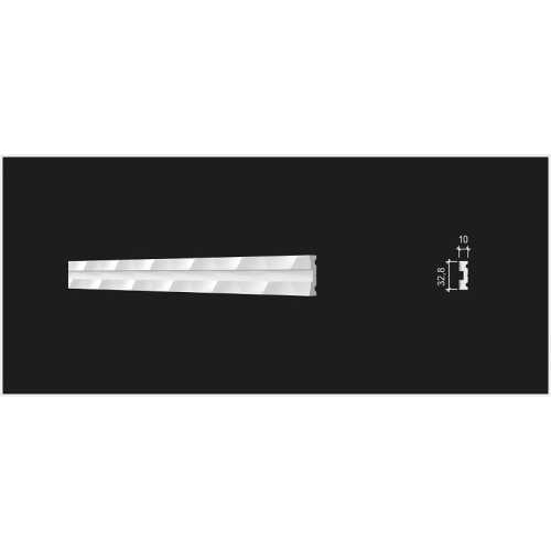 Фото Молдинг под покраску Decor Dizayn DD636 из полистирола (32.8х10х2000 мм)