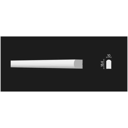 Фото Молдинг под покраску Decor Dizayn DD638 из полистирола (18.4х10х2000 мм)