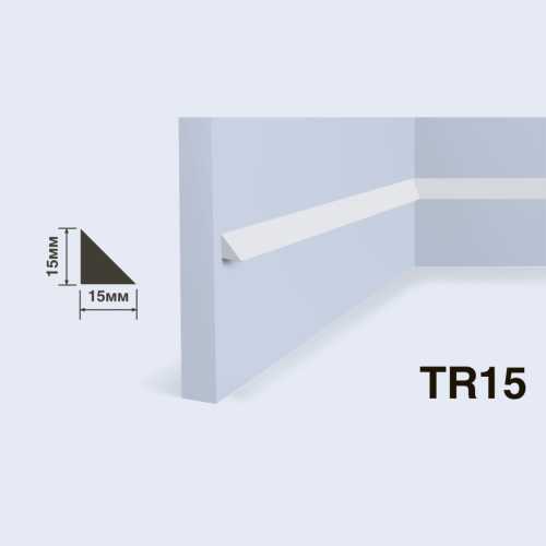 Фото Молдинг под покраску HIWOOD TR15 из фитополимера (15х15х2000 мм)