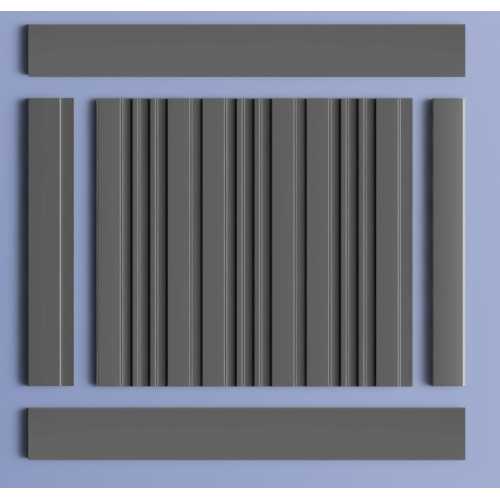 Фото Декоративная панель HIWOOD LV121 GR3 (120 × 12 × 2700 мм)