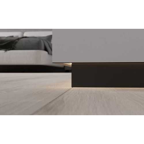 Фото Теневой плинтус скрытого монтажа Ликорн С-22.2.3 Черный матовый (21.5*12.5*2500)