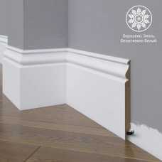 Белый плинтус напольный МДФ Madest Decor 11-136-16 крашеный (136х16х2400 мм) Белый плинтус напольный МДФ Madest Decor 11-136-16 крашеный (136х16х2400 мм)