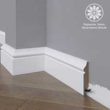 Белый плинтус напольный МДФ Madest Decor 12-083-16 крашеный (83х16х2400 мм) Белый плинтус напольный МДФ Madest Decor 12-083-16 крашеный (83х16х2400 мм)