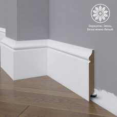 Белый плинтус напольный МДФ Madest Decor 12-120-16 крашеный (120х16х2400 мм) Белый плинтус напольный МДФ Madest Decor 12-120-16 крашеный (120х16х2400 мм)