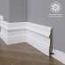 Маленькое фото Белый плинтус напольный МДФ Madest Decor 15-120-22 крашеный (120х22х2400 мм)