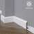 Белый плинтус напольный МДФ Madest Decor 16-064-12 крашеный (64х12х2400 мм)