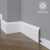 Белый плинтус напольный МДФ Madest Decor 16-083-16 крашеный (83х16х2400 мм)