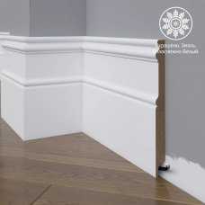 Белый плинтус напольный МДФ Madest Decor 17-185-22 крашеный (185х22х2400 мм) Белый плинтус напольный МДФ Madest Decor 17-185-22 крашеный (185х22х2400 мм)
