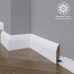 Маленькое фото Белый плинтус напольный МДФ Madest Decor 18-083-16 крашеный (83х16х2400 мм)