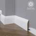 Маленькое фото Белый плинтус напольный МДФ Madest Decor 18-083-18 крашеный (83х18х2400 мм)