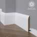 Маленькое фото Белый плинтус напольный МДФ Madest Decor 18-120-16 крашеный (120х16х2400 мм)