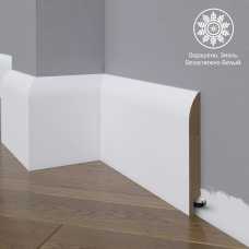 Белый плинтус напольный МДФ Madest Decor 18-136-16 крашеный (136х16х2400 мм)