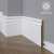 Белый плинтус напольный МДФ Madest Decor 22-136-18 крашеный (136х18х2400 мм)