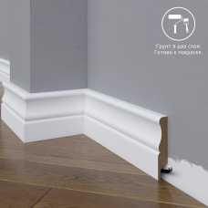 Плинтус напольный под покраску 07-083-18 Madest Decor MDF (83х18х2400 мм)