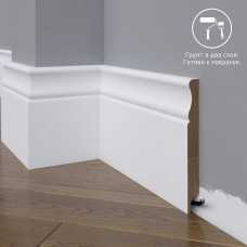 Плинтус напольный под покраску 07-150-16 Madest Decor MDF (150х16х2400 мм)