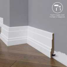 Плинтус напольный под покраску 08-120-18 Madest Decor MDF (120х18х2400 мм)