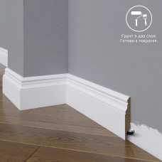 Плинтус напольный под покраску 05-072-12 Madest Decor MDF (72х12х2400 мм) Плинтус напольный под покраску 05-072-12 Madest Decor MDF (72х12х2400 мм)
