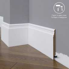 Плинтус напольный под покраску 05-120-12 Madest Decor MDF 120х12х2400 мм) Плинтус напольный под покраску 05-120-12 Madest Decor MDF 120х12х2400 мм)