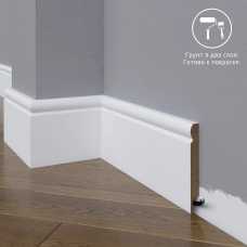 Плинтус напольный под покраску 06-100-10 Madest Decor MDF (100х10х2400 мм)