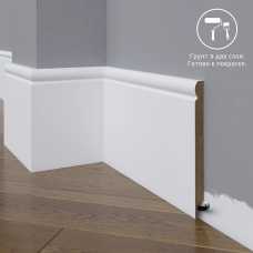 Плинтус напольный под покраску 06-150-10 Madest Decor MDF (150х10х2400 мм)