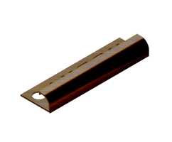 Профиль для плитки внешний латунь 12 мм Neexy PVL18-04 Антик бронза светлая, 2.7 метра