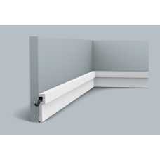 Плинтус напольный под покраску из дюрополимера Orac decor PX198 U-Steps (83*20*2000) Плинтус напольный под покраску из дюрополимера Orac decor PX198 U-Steps (83*20*2000)
