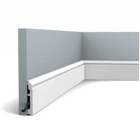 Плинтус под покраску Orac decor SX173 из дюрополимера, белый (100*16*2000) Плинтус под покраску Orac decor SX173 из дюрополимера, белый (100*16*2000)