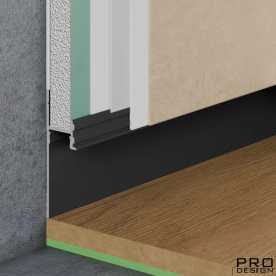 Теневой плинтус скрытого монтажа Pro Design 7209 Черный RAL 9005 (30*12.7*2700) Теневой плинтус скрытого монтажа Pro Design 7209 Черный RAL 9005 (30*12.7*2700)