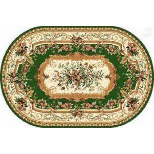Фото Ковер Merinos Laguna 5439 GREEN ОВАЛ 1,80*2,50