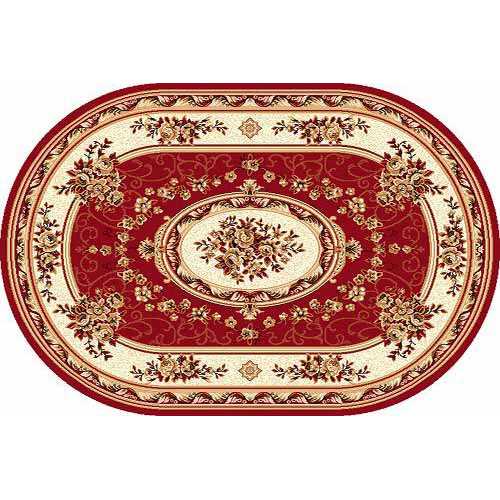 Фото Ковер Merinos Laguna 5444 red овал 0,80*1,50
