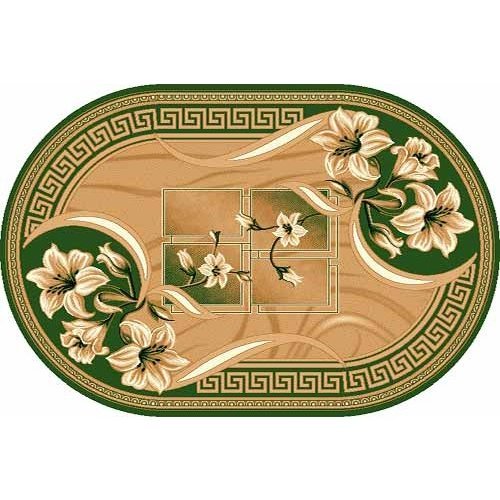 Фото Ковер Merinos Laguna d187 GREEN 2,00*3,00 овал