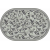 Ковер Merinos Silver d230 Light Gray овал 1,50*1,90