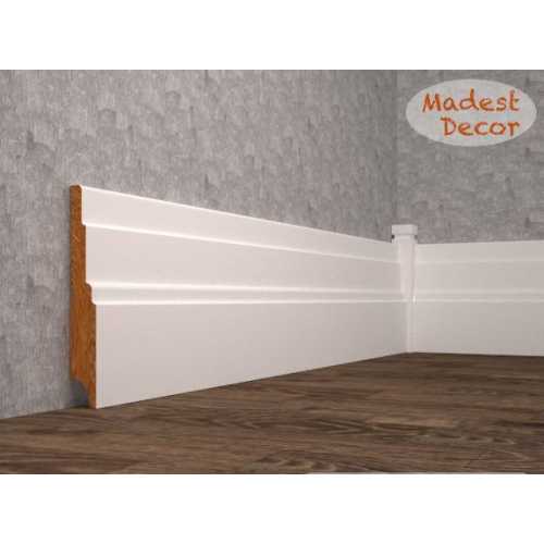 Фото Плинтус напольный под покраску 08-136-22 Madest Decor MDF (136х22х2400 мм)