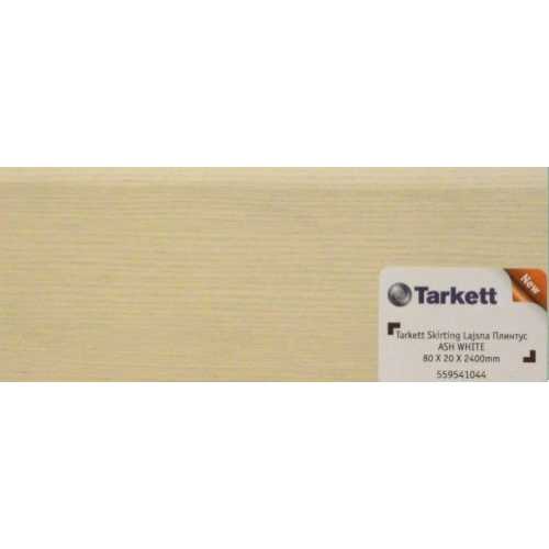 Фото Плинтус напольный шпонированный Tarkett Ясень белый 80х20