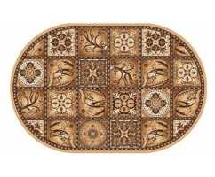 Ковер Merinos Laguna d494 BEIGE 1,00*2,00 овал