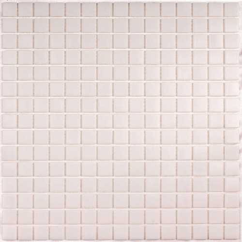 Фото Мозаика стеклянная Bonaparte Simple White (на бумаге) 20х20 (327х327х4 мм)