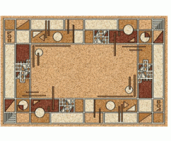 Ковер Merinos Laguna ALBINA 3 BEIGE 1,50*4,00 овал