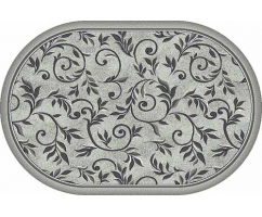 Ковер Merinos Silver d230 light gray овал 0,80*1,50