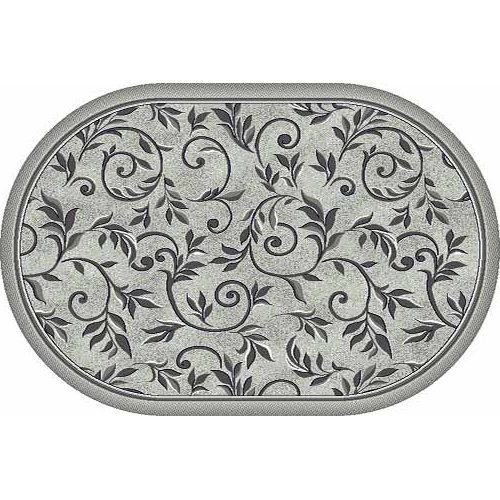 Фото Ковер Merinos Silver d230 light gray овал 0,80*1,50