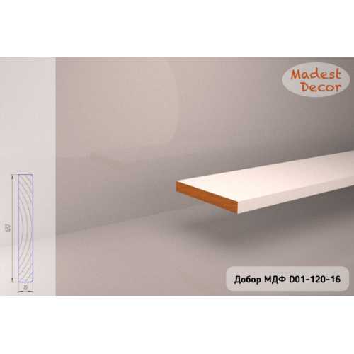 Фото Добор МДФ под покраску Madest Decor D01-120-16