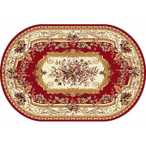 Фото Ковер Merinos Laguna 5439 red овал 1,80*2,50