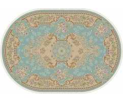 Ковер Merinos Roxy D704 BLUE 1,20*1,70 овал