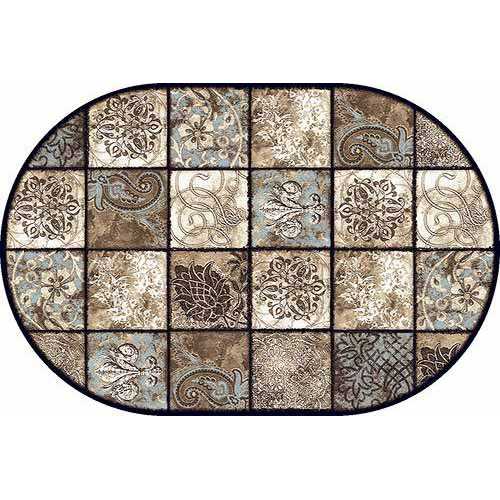 Фото Ковер Merinos Valencia Deluxe d328 BROWN ОВАЛ 0,8*1,5