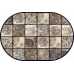 Маленькое фото Ковер Merinos Valencia Deluxe d328 BROWN ОВАЛ 0,8*1,5